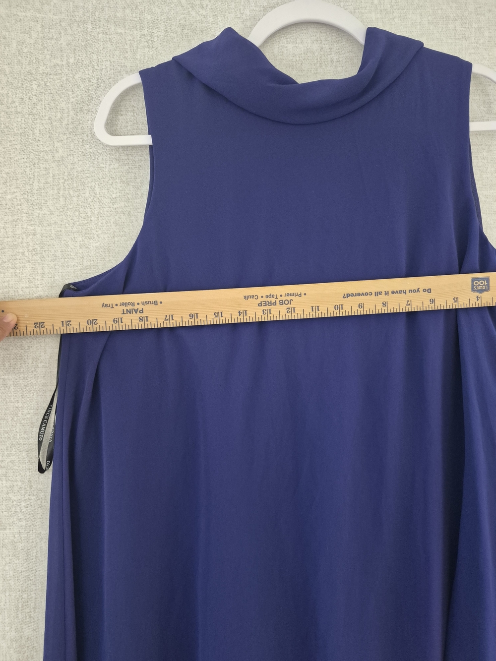 Vince Camuto Navy Sleeveless Midi Shift Dress (SKU0257) - Picture 5 of 14